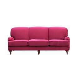 Paxton 220 cm sofa w welvetowej tkaninie