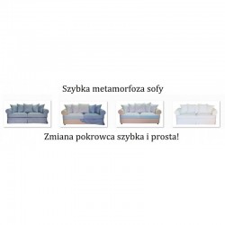 Prowansalska kanapa z funkcją spania Vivienne 200 cm/FS