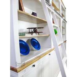 Biblioteczka NO.12 -  bardzo szeroka z drabiną