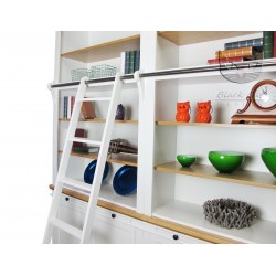 Biblioteczka NO.12 -  bardzo szeroka z drabiną