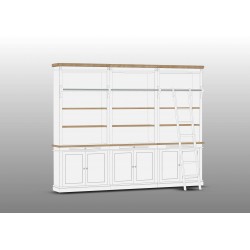 Biblioteczka NO.12 -  bardzo szeroka z drabiną