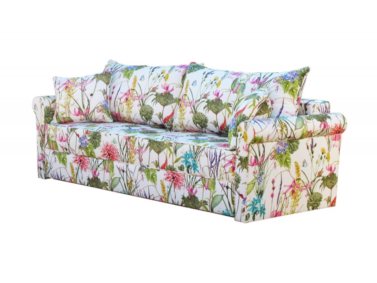 Rosaly 230 - kwiatowa sofa z funkcją spania