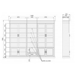 Zaszklona biblioteczka No.06