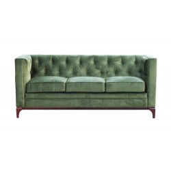 Dante 200 cm pikowana sofa na drewnianym postumencie Dante 200 cm pikowana sofa na drewnianym postumencie