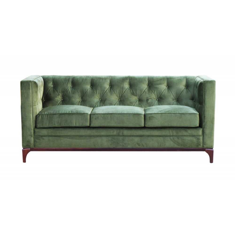 Dante 200 cm pikowana sofa na drewnianym postumencie Dante 200 cm pikowana sofa na drewnianym postumencie