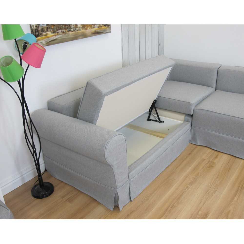 Klasyczny narożnik z pojemnikiem na pościel Flower Klasyczny narożnik z pojemnikiem na pościel Flower