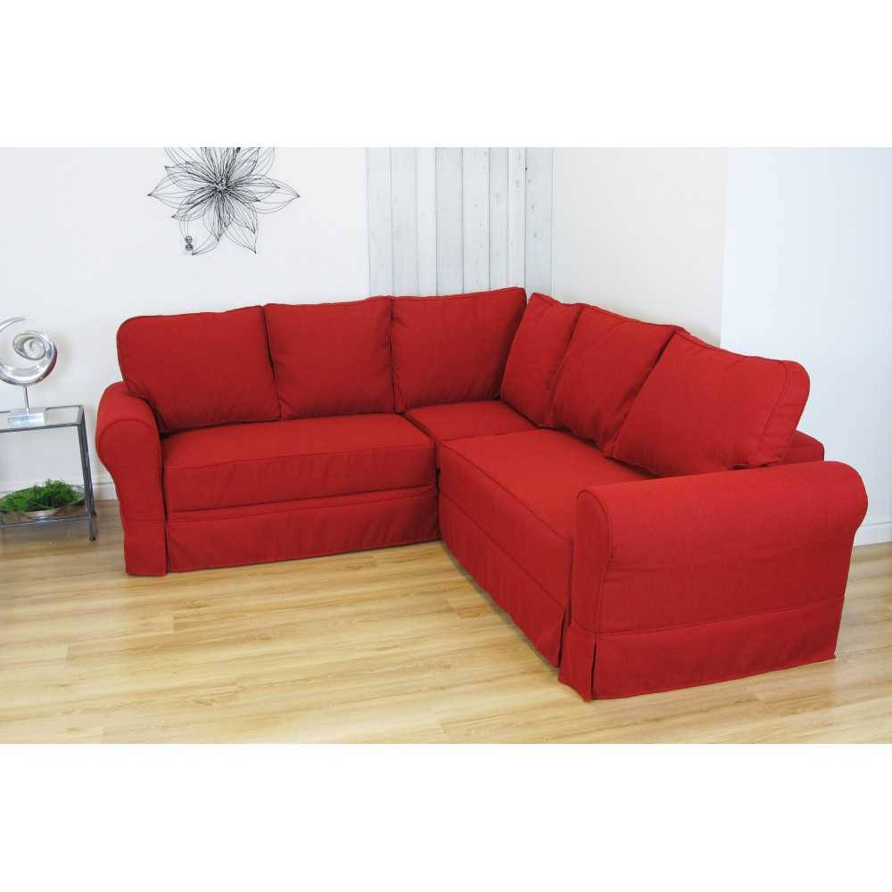 Czerwony narożnik do salonu Flower 230 x 250 cm Czerwony narożnik do salonu Flower 230 x 250 cm