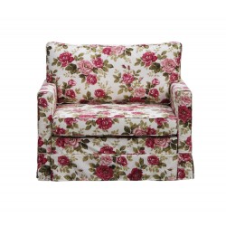 Green Flowers - kwiatowe tkaniny sprzedaż