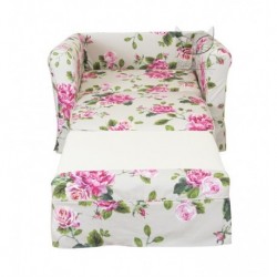 Green Flowers - kwiatowe tkaniny sprzedaż