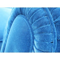 Luis kobaltowa sofa chesterfield