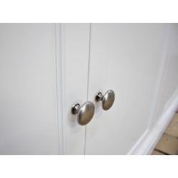 Biała biblioteczka z drabinką NO.14 frezowane fronty