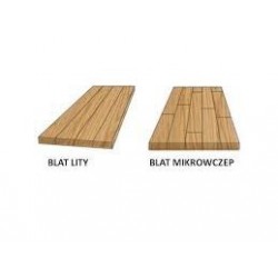 blat klejony metodą mikrowczep i długie listwy