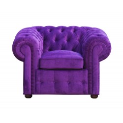 Brandford pikowany fotel w stylu vintage