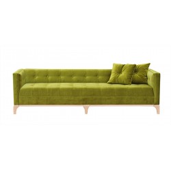 Berg 235 - pikowana sofa w kolorze butelkowej zieleni