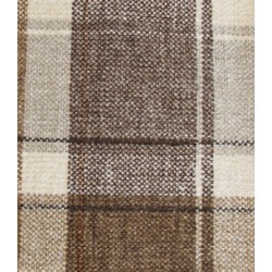 Glasgow col 01 brązowa kratka tapicerska