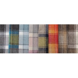 Glasgow col 01 brązowa kratka tapicerska