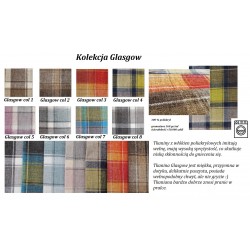 Glasgow col 08 miła w dotyku tkanina we wzór szarej kraty