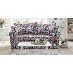 Rosaly 170 rozkładana sofa w naturalnych tkaninach z lnem