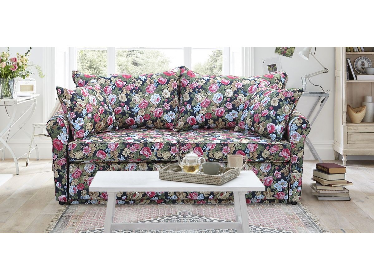 Rosaly 170 rozkładana sofa w naturalnych tkaninach z lnem
