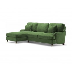 Marlene 230x150 mały narożnik w butelkowej zieleni na wymiar