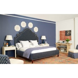 Jenny łóżko z efektownym zagłówkiem