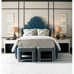 Jenny łóżko z efektownym zagłówkiem