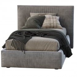 Polaris łóżko z wymienną tkaniną na wezgłowiu