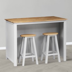 Wyspa z dębowym blatem do kuchni Elis Wyspa z dębowym blatem do kuchni Elis