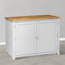 Wyspa z dębowym blatem do kuchni Elis Wyspa z dębowym blatem do kuchni Elis