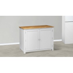 Wyspa z dębowym blatem do kuchni Elis Wyspa z dębowym blatem do kuchni Elis