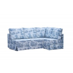 Mały narożnik w stylu prowansalskim Micro 220x155 cm