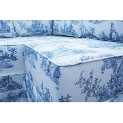 Mały narożnik w stylu prowansalskim Micro 220x155 cm