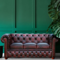 Sofa Windsor - 3 osobowa styl brytyjski