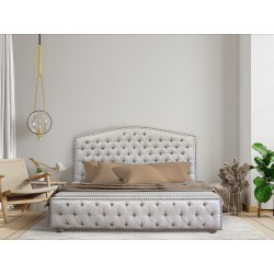 Palermo pikowane łóżko na wymiar z pojemnikiem na pościel