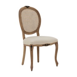 ROUSSEAU krzesło z rattanem w stylu vintage