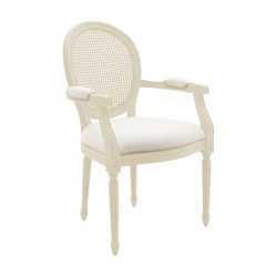 Luigi komfortowy fotel z rattanowym oparciem