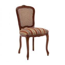Florino krzesło w stylu Ludwika XV z wiklinowym oparciem