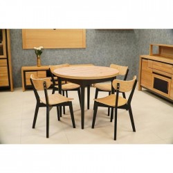 okrągły stół Luis 90x90 plus wkładka 30 cm