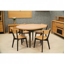 Kompaktowy okrągły stół Luis 90x90 plus wkładka 30 cm