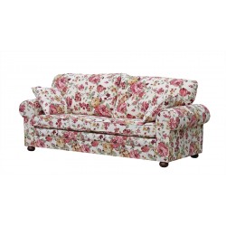 Kanapa Carol 228 cm przytulna sofa w kwiaty