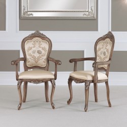 Cresta stylowe krzesło z rzeźbieniami
