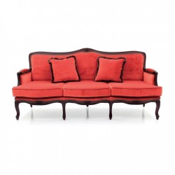 Cloe velvetowa sofa na wysokich nóżkach