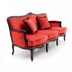 Cloe velvetowa kanapa na wysokich nóżkach