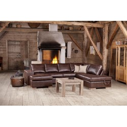 Narożnik Bergen w skórze naturalnej 320x232 cm