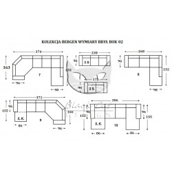 Nowoczesny narożnik Bergen
