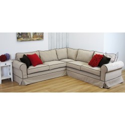 Narożnik w stylu rustykalnym Christine 