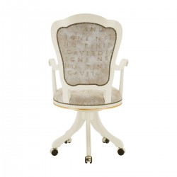 Flavia klasyczny fotel do gabinetu na kółeczkach