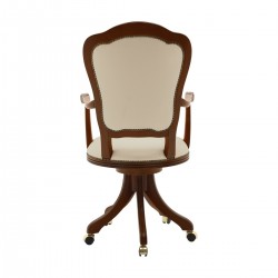 Flavia klasyczny fotel do gabinetu na kółeczkach