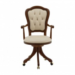 Flavia klasyczny fotel do gabinetu na kółeczkach