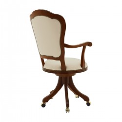 Flavia klasyczny fotel do gabinetu na kółeczkach